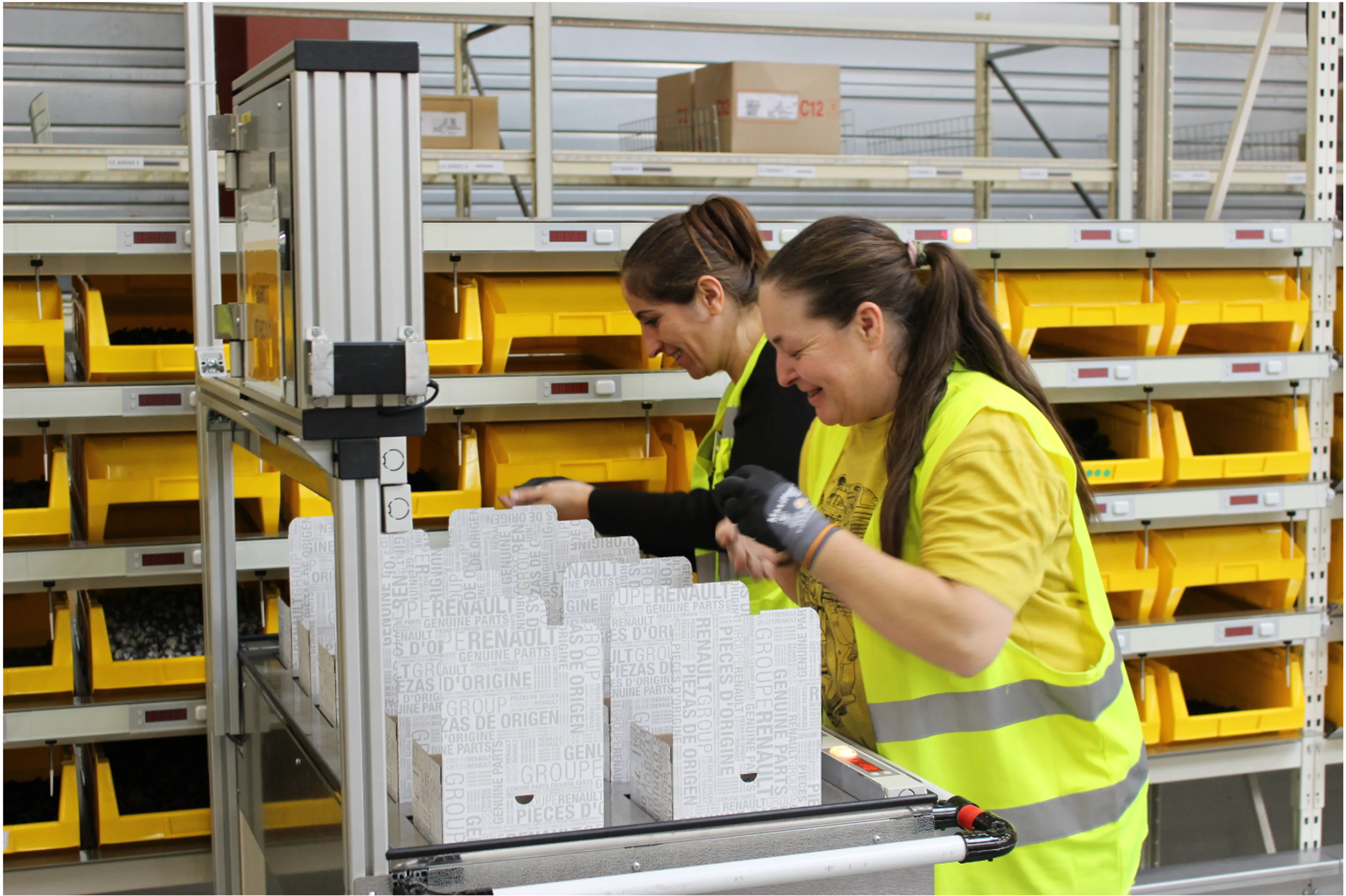 employée dans l'usine de sofrastock